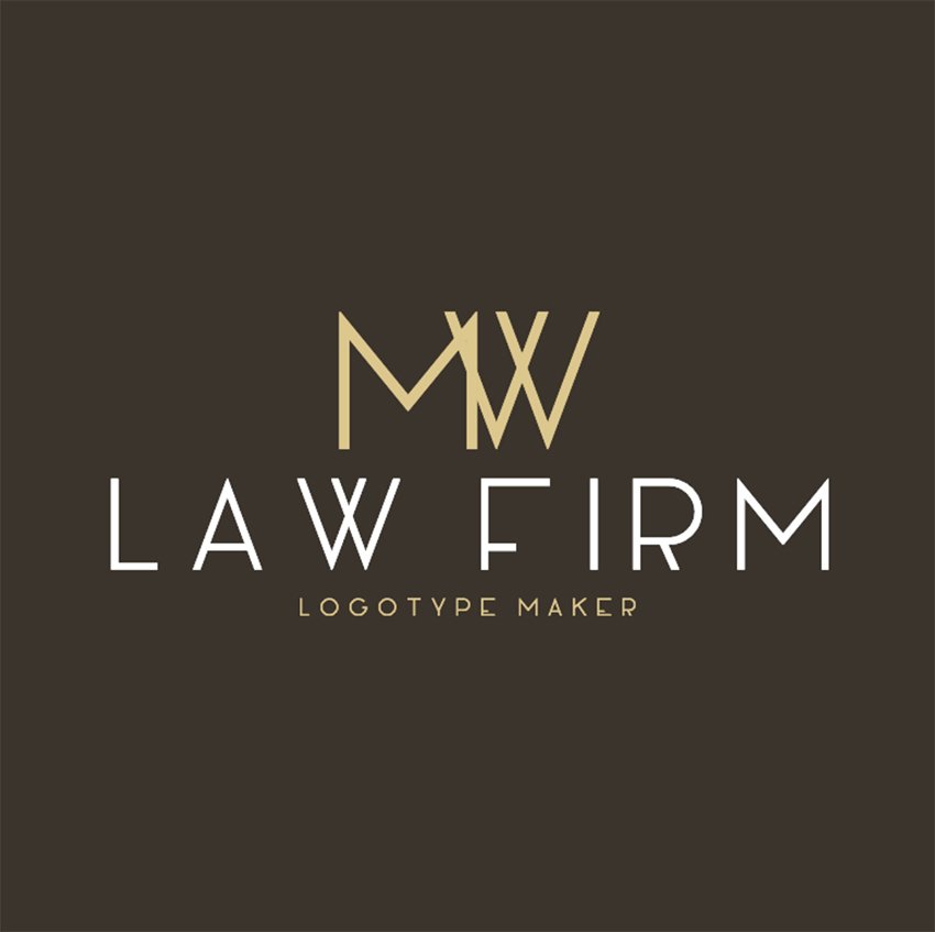 Law Firm Logo Maker for Monogram Logos